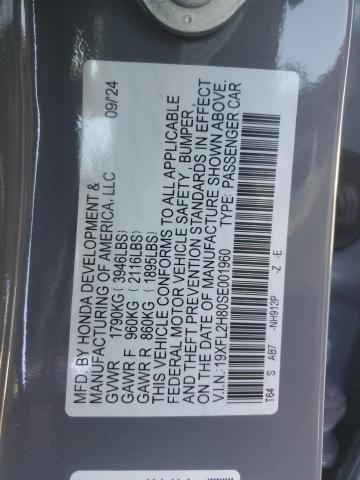 2025 HONDA CIVIC SPOR - 19XFL2H80SE001960