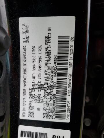 VIN 3TYCZ5AN2MT043109 2021 TOYOTA TACOMA no.12