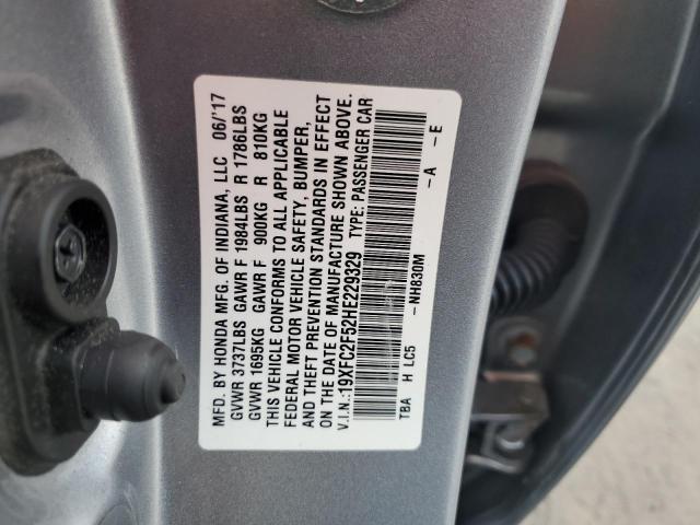 2017 HONDA CIVIC LX - 19XFC2F52HE229329