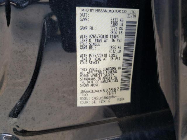 2019 NISSAN TITAN S - 1N6AA1EJ4KN533982