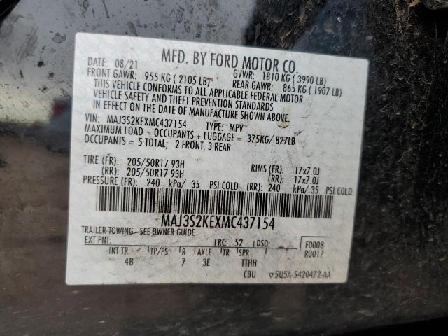 2021 FORD ECOSPORT T - MAJ3S2KEXMC437154