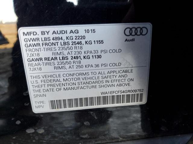 VIN WA1EFCFS4GR009752 2016 AUDI Q3 no.13