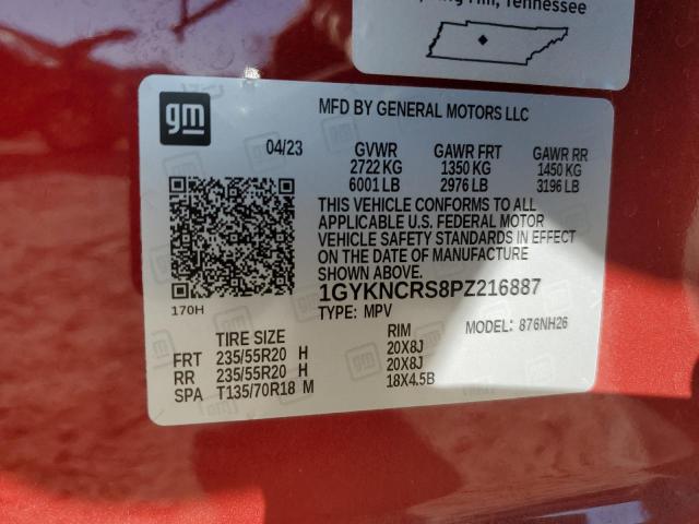 VIN 1GYKNCRS8PZ216887 2023 CADILLAC XT5 no.14