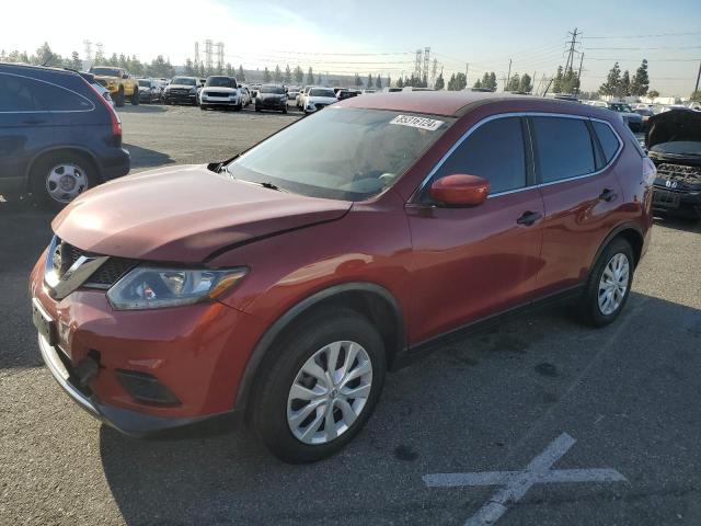 NISSAN ROGUE S 2016 burgundy  gas JN8AT2MTXGW001406 photo #1