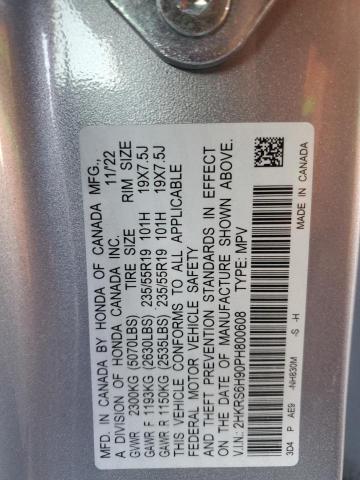 2023 HONDA CR-V SPORT - 2HKRS6H90PH800608