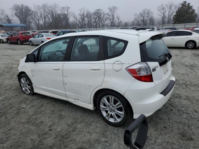 HONDA FIT SPORT 2010 white hatchbac gas JHMGE8H69AS004317 photo #3