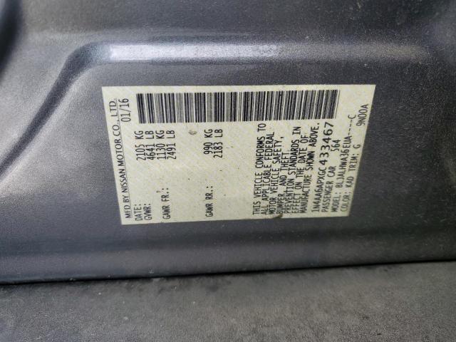 2016 NISSAN MAXIMA 3.5 - 1N4AA6APXGC433467