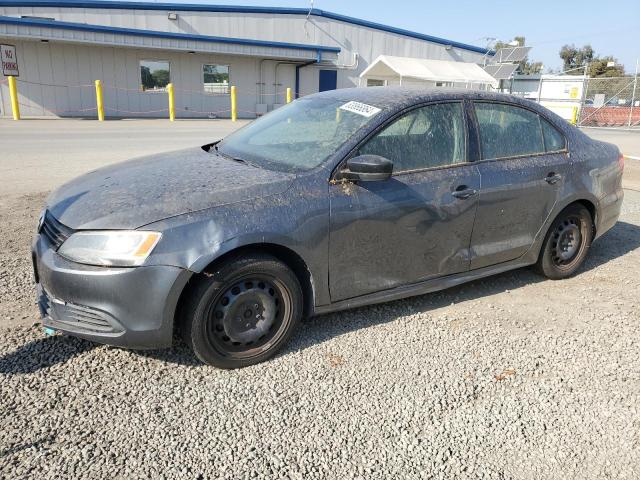 VOLKSWAGEN JETTA BASE 2014 gray  gas 3VW2K7AJ8EM237663 photo #1