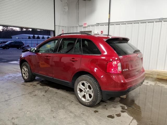 FORD EDGE SEL 2013 red 4dr spor gas 2FMDK3JC3DBC90921 photo #3