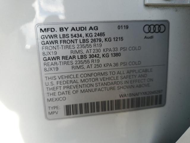 VIN WA1BNAFYXK2045297 2019 AUDI Q5 no.14