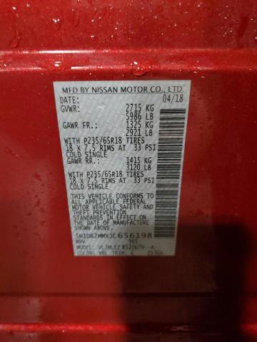 2018 NISSAN PATHFINDER - 5N1DR2MMXJC656198