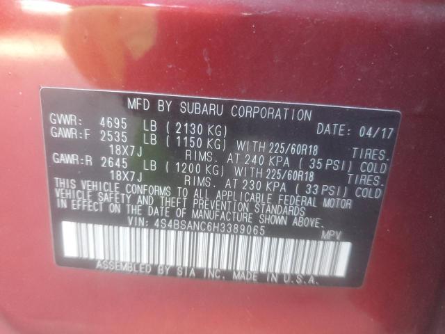 2017 SUBARU OUTBACK 2. - 4S4BSANC6H3389065