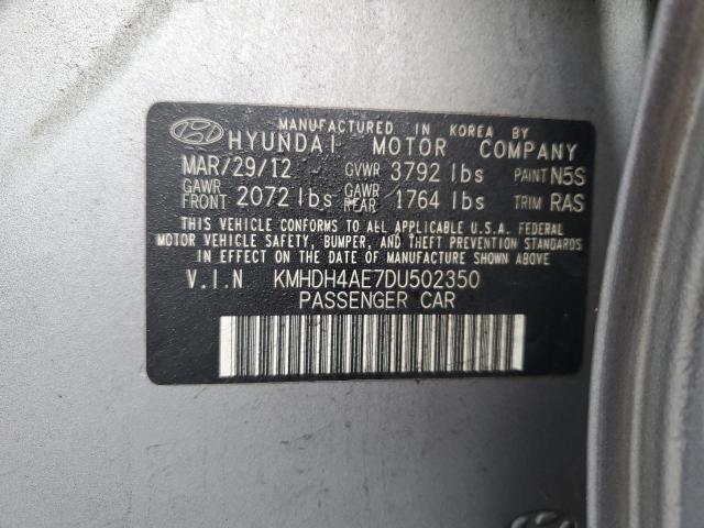 VIN KMHDH4AE7DU502350 2013 HYUNDAI ELANTRA no.12