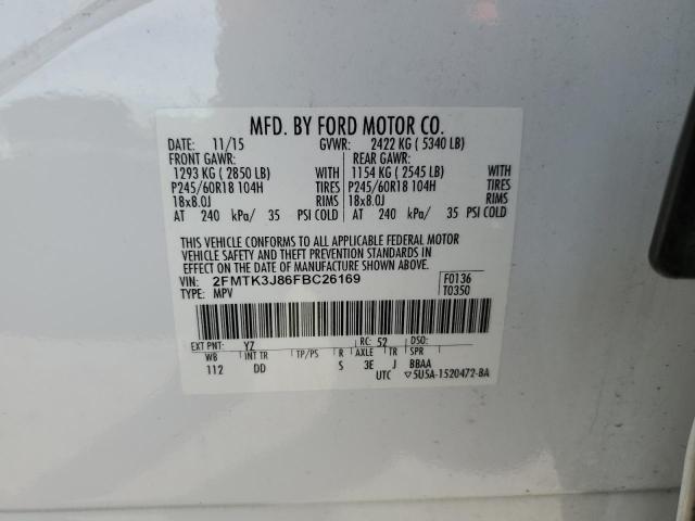 2015 FORD EDGE SEL - 2FMTK3J86FBC26169