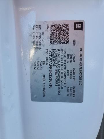 2019 GMC SAVANA G25 1GTW7AFP6K1216710