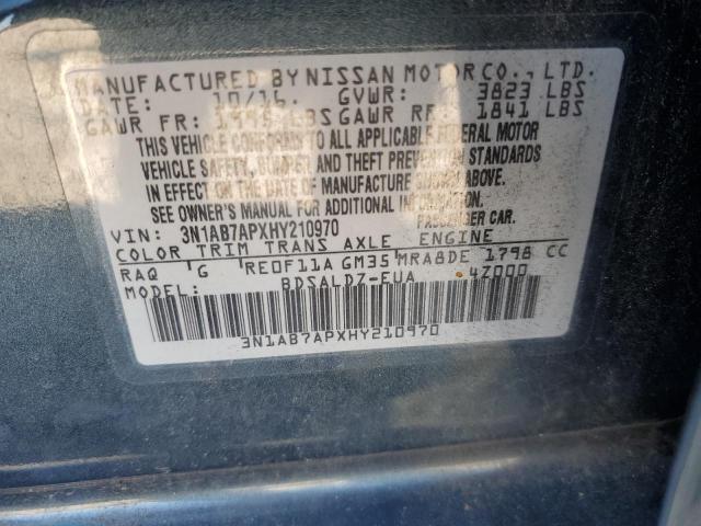 2017 NISSAN SENTRA S - 3N1AB7APXHY210970