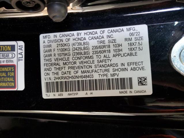 2022 HONDA CR-V EX - 2HKRW2H50NH648403