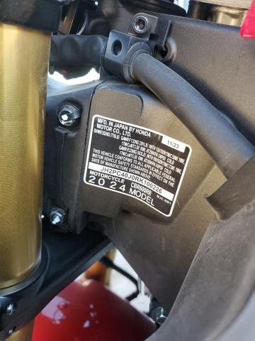 2024 HONDA CBR600 RR JH2PC40J0RK100226