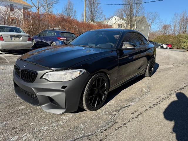 BMW M235I 2016 black coupe gas WBA1J7C52GV360754 photo #3