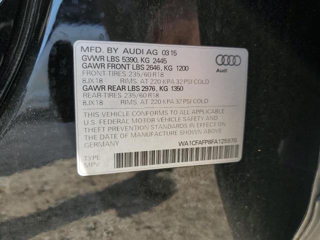 VIN WA1CFAFP8FA125976 2015 AUDI Q5 no.14