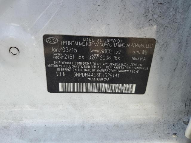 VIN 5NPDH4AE6FH629141 2015 HYUNDAI ELANTRA no.12