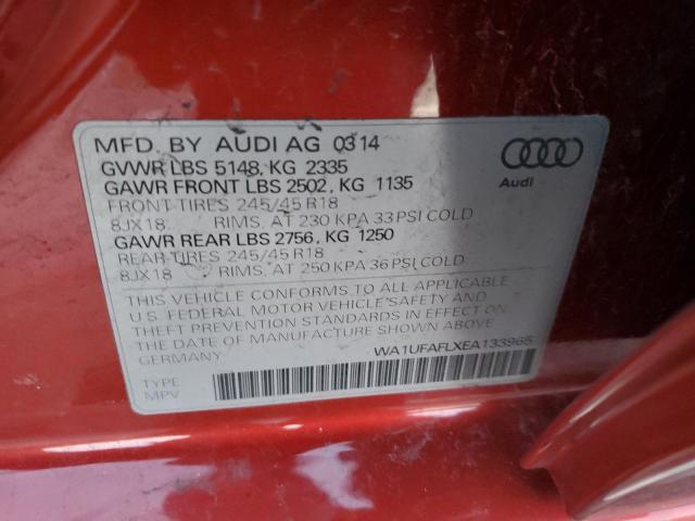 VIN WA1UFAFLXEA133965 2014 AUDI A4 no.13