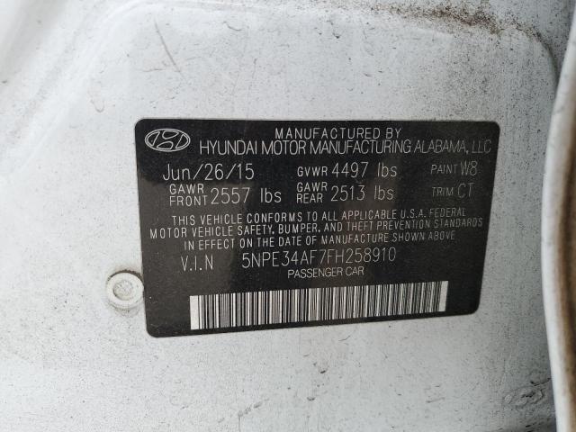 2015 HYUNDAI SONATA SPO - 5NPE34AF7FH258910