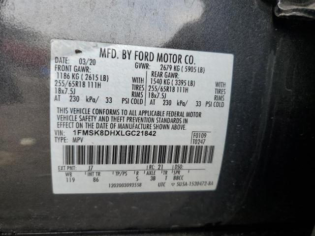 2020 FORD EXPLORER X - 1FMSK8DHXLGC21842