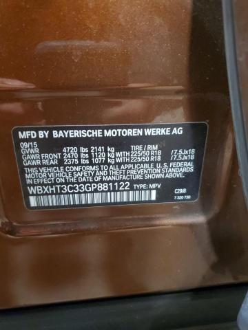 VIN WBXHT3C33GP881122 2016 BMW X1 no.14