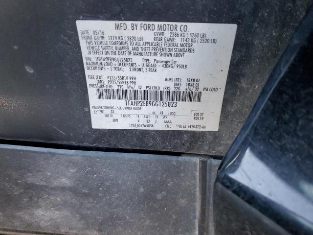 2016 FORD TAURUS SEL - 1FAHP2E89GG125823