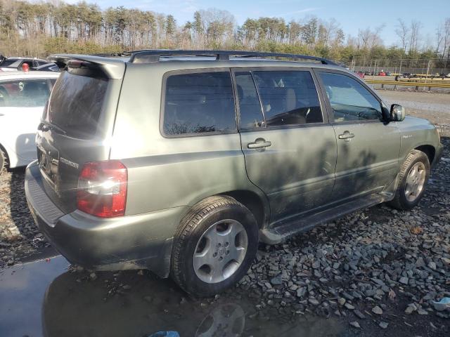 TOYOTA HIGHLANDER 2005 green  gas JTEEP21A450090812 photo #4