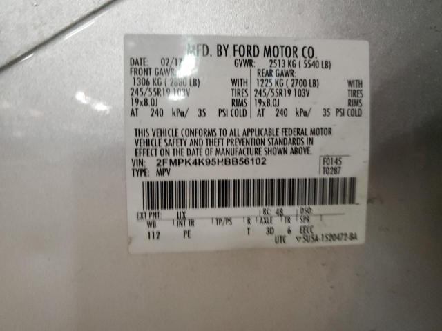 2017 FORD EDGE TITAN - 2FMPK4K95HBB56102