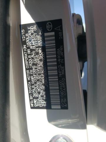 2016 TOYOTA PRIUS C - JTDKDTB30G1119080