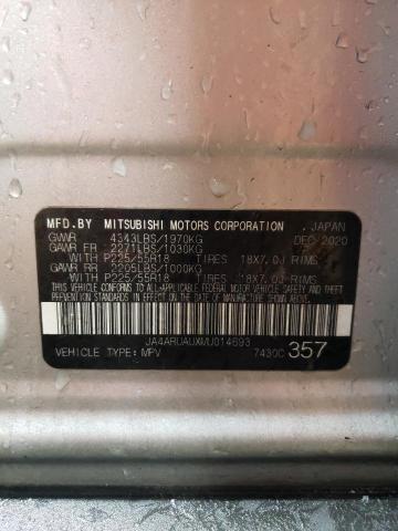 2021 MITSUBISHI OUTLANDER - JA4ARUAUXMU014693