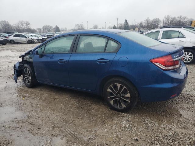 HONDA CIVIC EX 2014 blue  gas 19XFB2F82EE019161 photo #3