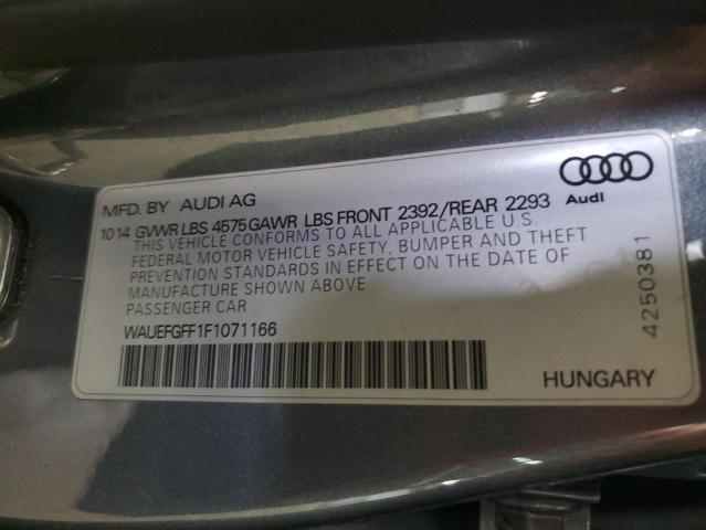 VIN WAUEFGFF1F1071166 2015 AUDI A3 no.12