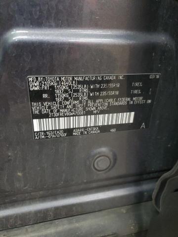 2016 TOYOTA RAV4 LIMIT - 2T3DFREV8GW470081