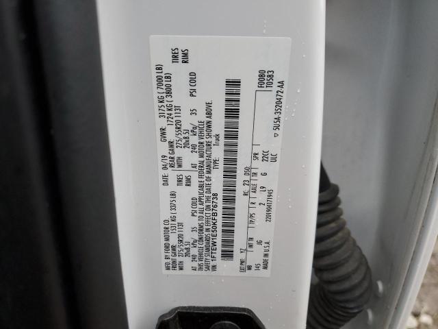 2019 FORD F150 SUPER - 1FTEW1E50KFB76738