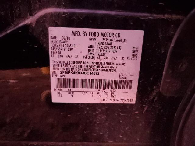 2018 FORD EDGE TITAN - 2FMPK4K83JBC14592