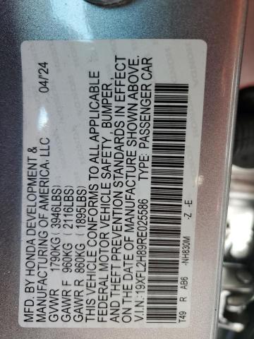 2024 HONDA CIVIC SPOR - 19XFL2H89RE025586