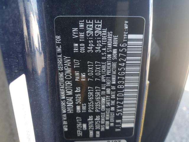 2018 HYUNDAI SANTA FE S - 5XYZTDLB3JG542756