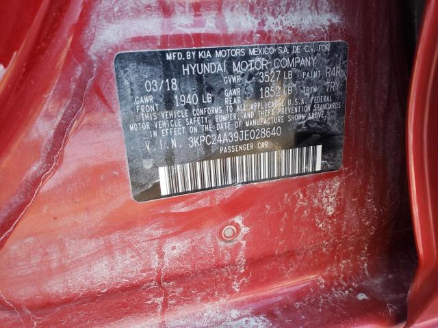 3kpc24a39je028640 - 2018 Hyundai accent se - #86258314