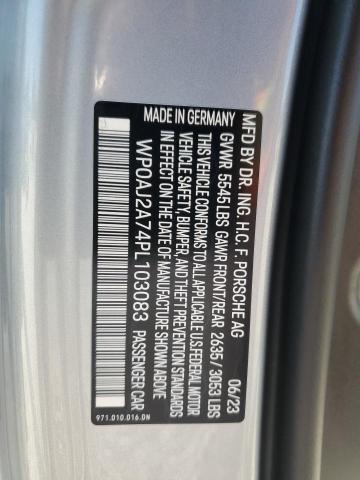 2023 PORSCHE PANAMERA B WP0AJ2A74PL103083