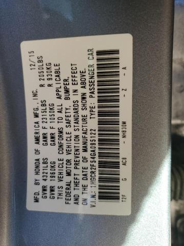 2016 HONDA ACCORD SPO - 1HGCR2F54GA095122