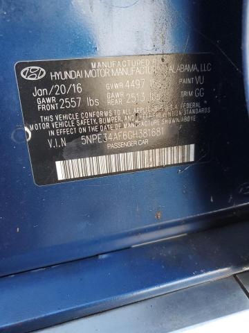 2016 HYUNDAI SONATA SPO - 5NPE34AF6GH381681