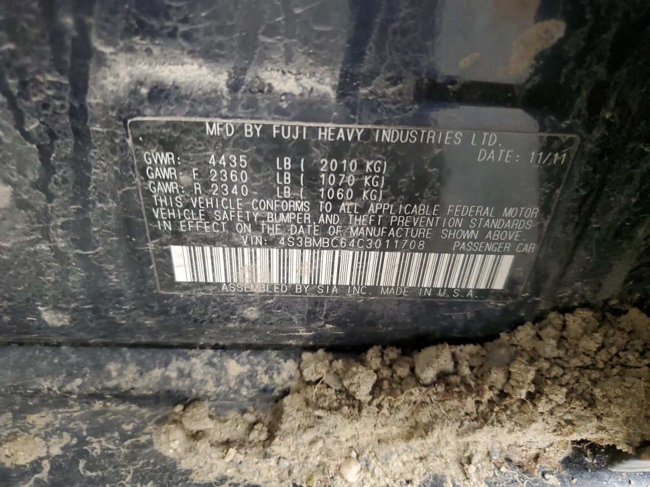 SUBARU LEGACY 2.5I PREMIUM