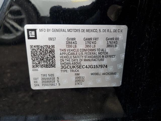 2018 CHEVROLET SILVERADO - 3GCUKSEC4JG157974