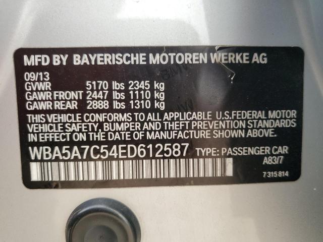 VIN WBA5A7C54ED612587 2014 BMW 5 SERIES no.12