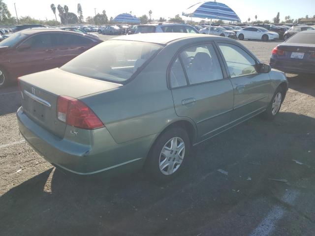 HONDA CIVIC LX 2003 green  gas 2HGES16533H590978 photo #4