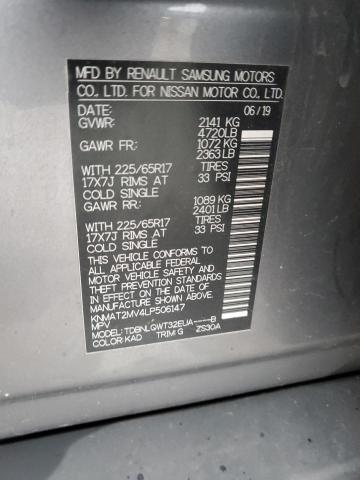 2020 NISSAN ROGUE S - KNMAT2MV4LP506147